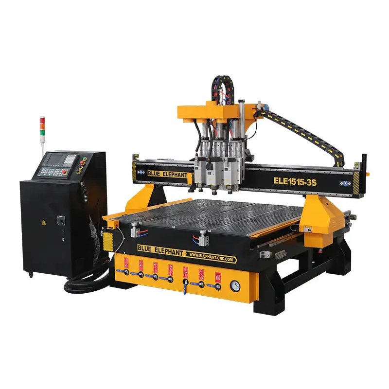 1515-3S CCD Camera CNC Router with 3 Spindles