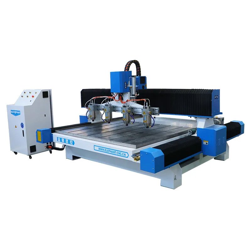 1815 multi head stone cnc router with 4 spindles