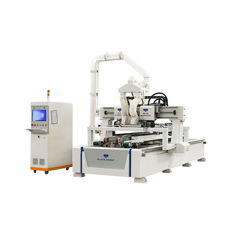 EM2.1-1128 CNC Through Type 4 Sides Wood Door Cutting Saw