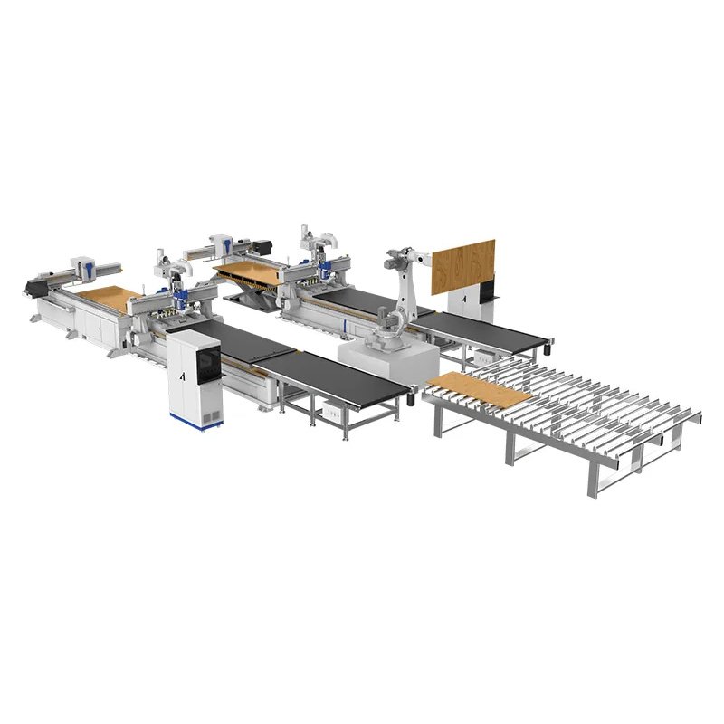 nesting cnc machine cell furniture cutting production line
