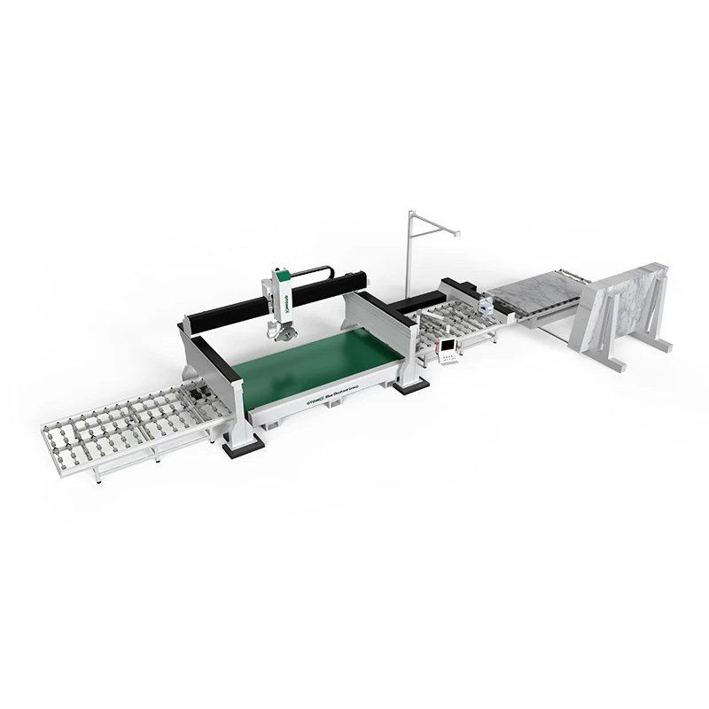 qx3400-5x-lp 5 axis cnc bridge saw marble cutting line
